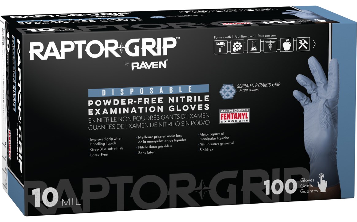 SAS Safety Group | Raptor Grip™ Powder-Free Exam Grade Nitrile